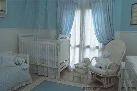 habitaciones infantiles en azul