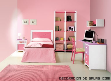 habitaciones decoradas para niñas