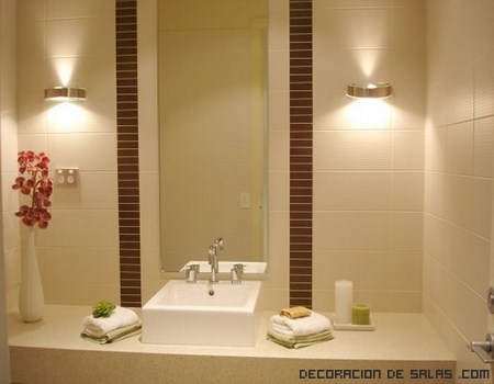 Iluminación para baños pequeños