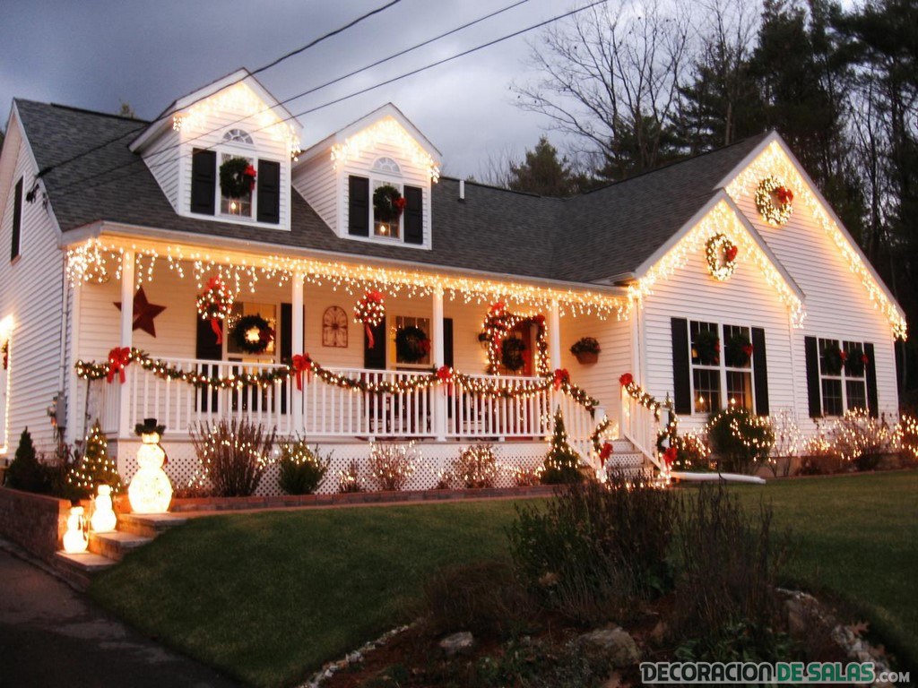 casa adornada para navidad