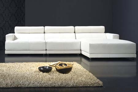 chaise lonque blanco