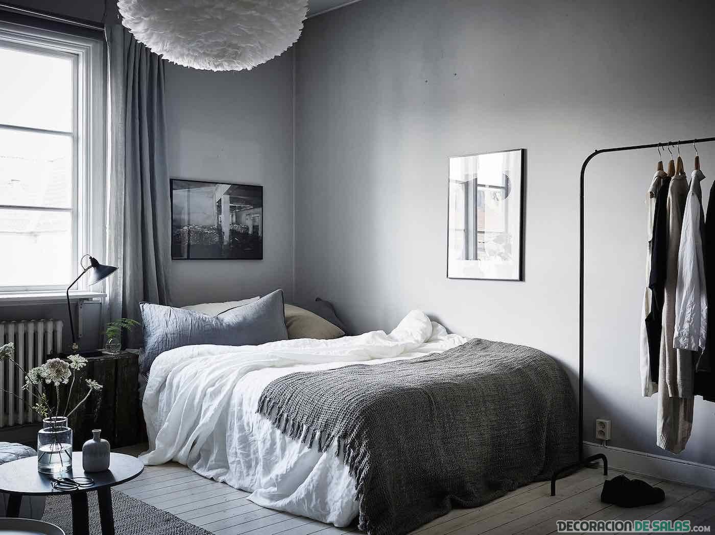 dormitorio color gris