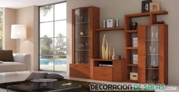 mueble salón moderno en madera