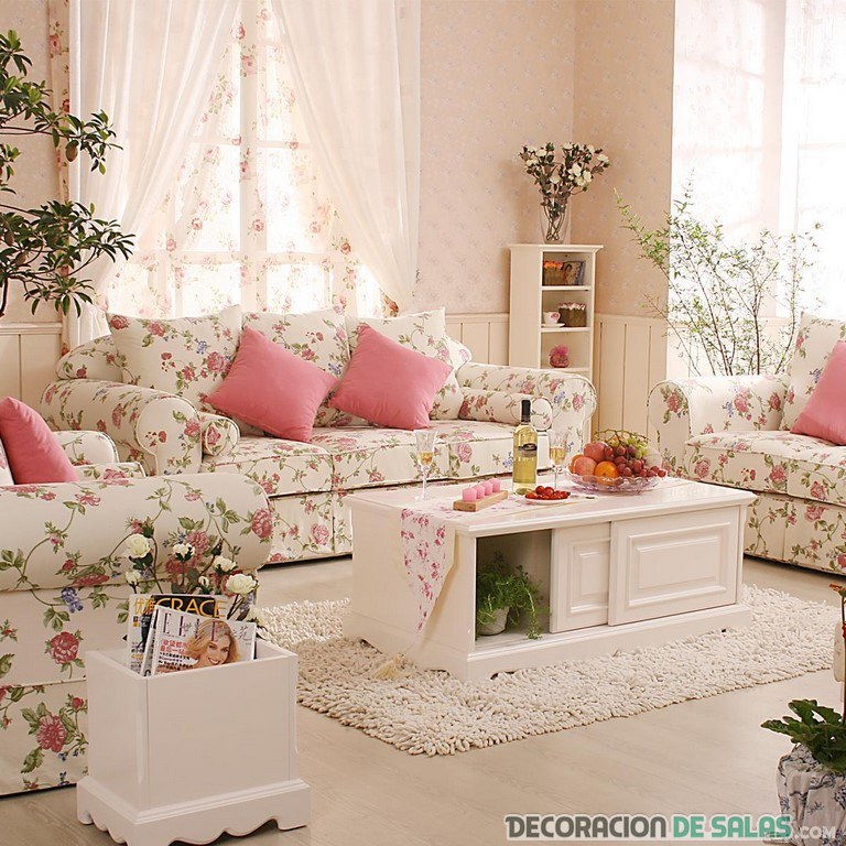 salon romantico rosa
