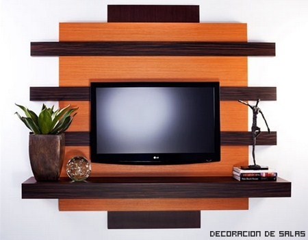 Muebles modernos para colocar la tele