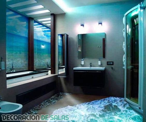 Baños increíbles con suelos 3D