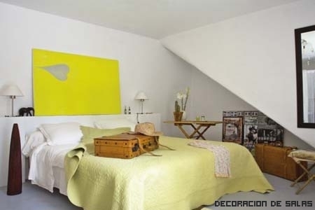 Dormitorio en amarillo