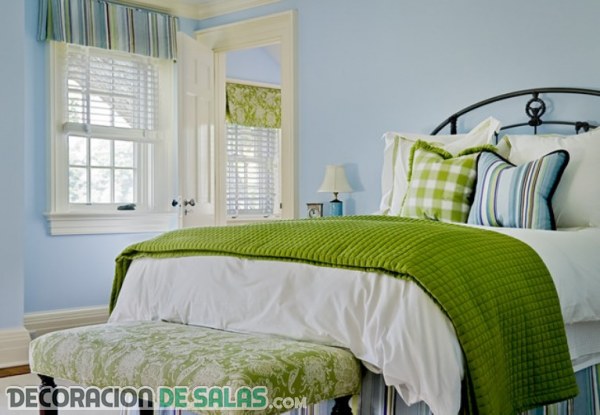 Tres colores para un dormitorio con mucho estilo