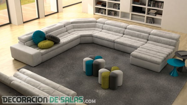 Unos sofás rinconeros de lo más modernos